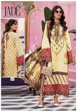 JADE FIRDOUS URBANE VOL 7 PAKISTANI LAWN KARACHI SUITS WHOLESALER