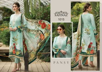 SAFINAZ AFROZEH CAMBRIC COTTON PAKISTANI SUITS LATEST CATALOGUE