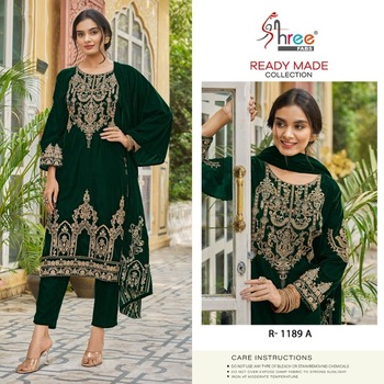 SHREE FABS SV 1189 VELVET READYMADE KURTI DISTRIBUTOR IN SURAT