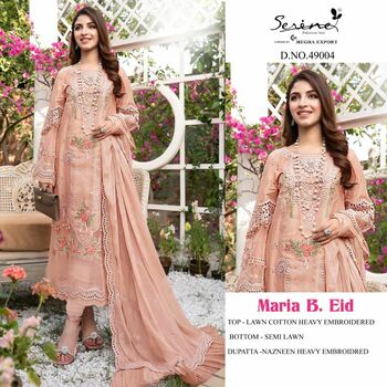 SERENE MARIA B EID LAWN COTTON PAKISTANI SUITS LATEST COLLECTION 2022