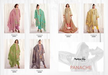 MUMTAZ ARTS PANACHE LAWN CAMBRIC COTTON DIGITAL PRINT SUITS NEW CATALOGUE