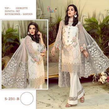 SHREE FABS S 231 SERIES GEORGETTE PAKISTANI SUITS