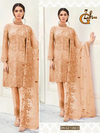 G ZAHRA COLOUR PAKISTANI GEORGETTE EMBROIDERY SUITS