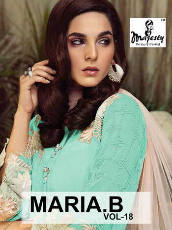 MAJESTY MARIA B VOL 18 GEORGETTE PAKISTANI SUITS SURAT