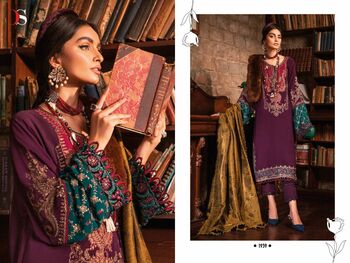 DEEPSY SUITS MARIA B LAWN 22 4 1939 TO 1945 SERIES PAKISTANI SUITS CATALOGUE