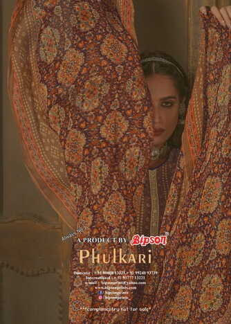 BIPSON PHUKARI PURE PASHMINA WINTER SUITS CATALOG