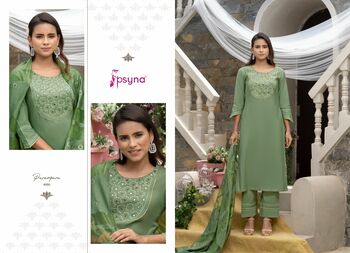 PSYNA PARAMPARA VOL 4 TOP BOTTOM WITH DUPATTA LATEST CATALOGUE