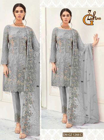 G ZAHRA COLOUR PAKISTANI GEORGETTE EMBROIDERY SUITS