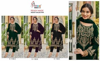 SHREE FABS SV 1189 VELVET READYMADE KURTI DISTRIBUTOR IN SURAT