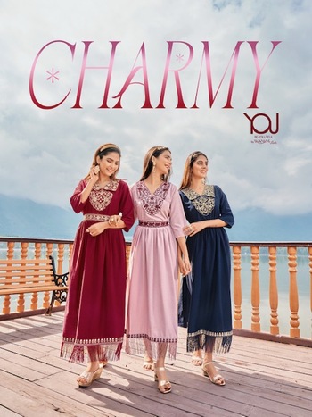 WANNA CHARMY FANCY KURTI GOWN WITH BELT CATALOGUE DISTRIBUTOR IN SURAT