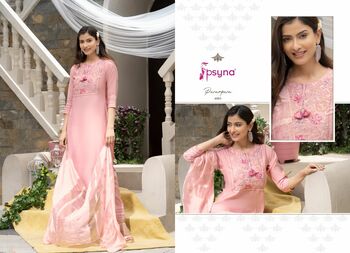 PSYNA PARAMPARA VOL 4 TOP BOTTOM WITH DUPATTA LATEST CATALOGUE