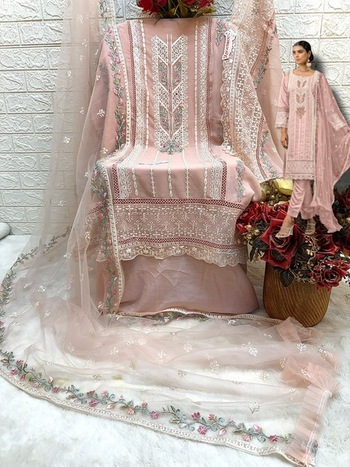  FEPIC ROSEMEEN C 1680 GEORGETTE PAKISTANI SALWAR SUITS WHOLESALER IN SURAT