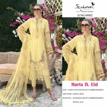 SERENE MARIA B EID LAWN COTTON PAKISTANI SUITS LATEST COLLECTION 2022