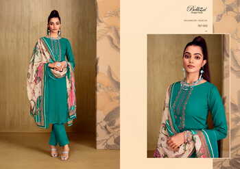 BELLIZA MUGHAL GARDEN PURE JAM EMBROIDERY SALWAR SUITS SUPPLIER SURAT