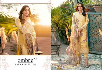 SHREE FABS OMBRE LAWN COLLECTION NX LAWN COTTON PAKISTANI SUITS SURAT