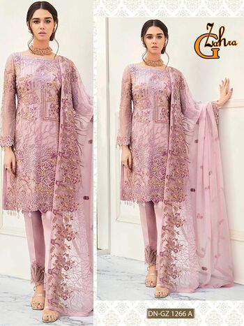 G ZAHRA COLOUR PAKISTANI GEORGETTE EMBROIDERY SUITS