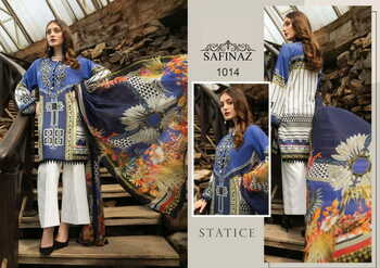 SAFINAZ AFROZEH CAMBRIC COTTON PAKISTANI SUITS LATEST CATALOGUE