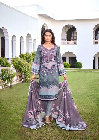 ISHAAL PRINTS GULMOHAR VOL 24 LAWN KARACHI SUITS AT SURAT