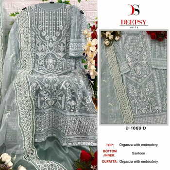 DEEPSY SUITS 1089 SERIES ORGANZA EMBROIDERY SALWAR KAMEEZ