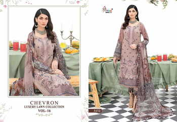 SHREE FABS CHEVRON LUXURY LAWN COLLECTION VOL 16 LAWN PAKISTANI SUITS