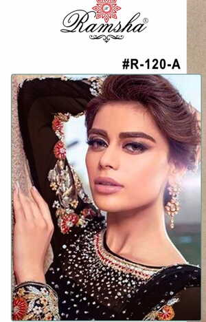 RAMSHA R120 COLOUR NX PAKISTANI SUITS WHOLESALER SURAT