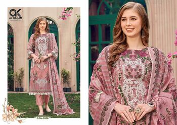 AL KARAM FIRDOUS VOL 3 LAWN SALWAR SUITS WHOLESALER IN SURAT