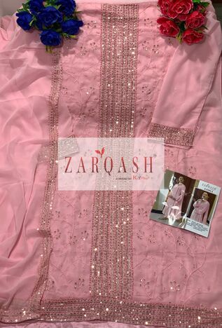 ZARQASH FLORENCE Z 2104 GEORGETTE PAKISTANI SUITS CATALOGUE