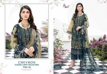 SHREE FABS CHEVRON LUXURY LAWN COLLECTION VOL 16 LAWN PAKISTANI SUITS