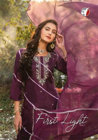 ANJU FABRICS FIRST LIGHT VOL 2 KURTI PANT WITH DUPATTA NEW COLLECTION 2023