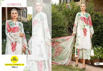 SHREE FABS M PRINTS SPRING SUMMER 23 VOL 1 2575 TO 2582 SERIES PAKISTANI SUITS