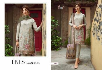 SHREE FABS IRIS LAWN SS 23 LAWN COTTON EMBROIDERY PAKISTANI SUITS AT SURAT