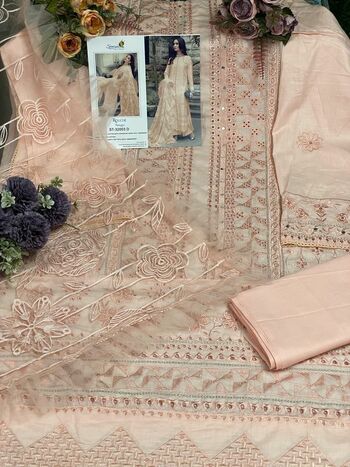 SANIYA TRENDZ ROUCHE CHIKANKARI EDITION PAKISTANI SALWAR SUITS