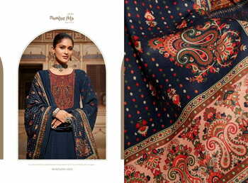 MUMTAZ ARTS MUNTAZIR PASHMINA PRINT EMBROIDERY SUITS WINTER COLLECTION