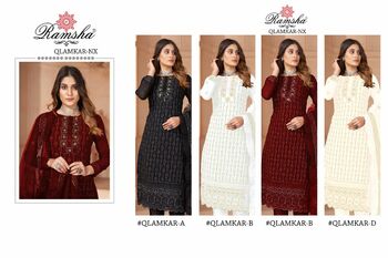 RAMSHA QALMKAR NX GEORGETTE SALWAR SUITS WHOLESALER