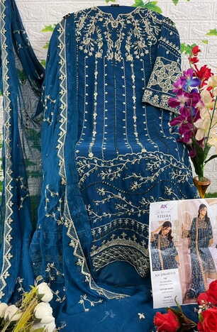 AL KHUSHBU ATEERA VOL 1 GEORGETTE EMBROIDERY PAKISTANI SUITS