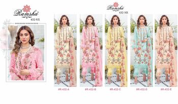 RAMSHA PRESENT R 432 NX GEORGETTE PAKISTANI SALWAR KAMEEZ