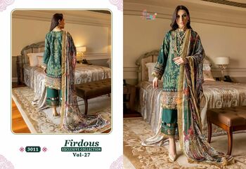 SHREE FABS FIRDOUS EXCLUSIVE COLLECTION VOL 27 3008 TO 3015 SERIES PAKISTANI SUITS