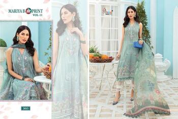 SHREE FABS MARIA B MPRINT VOL 11 COTTON PRINTED PAKISTANI SUITS LATEST CATALOGUE