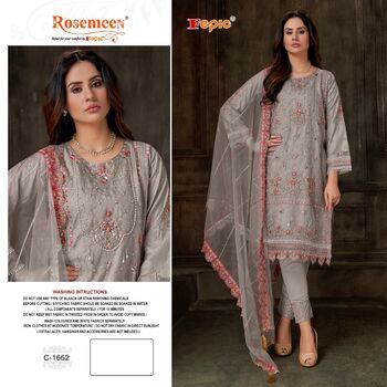 FEPIC ROSEMEEN C1662 ORGANZA PAKISTANI SUITS DISTRIBUTOR