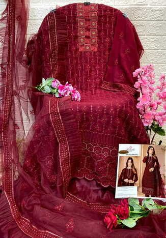 RAMSHA QALMKAR NX GEORGETTE SALWAR SUITS WHOLESALER