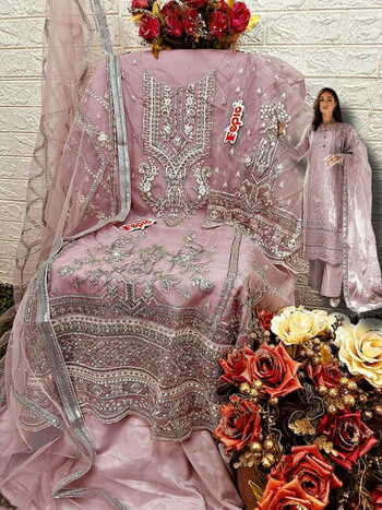 FEPIC ROSEMEEN C 1565 ORGANZA EMBROIDERY PAKISTANI SUITS