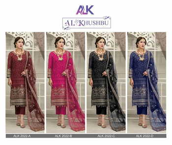 AL KHUSHBU ALK 2022 COLOURS GEORGETTE PAKISTANI SUITS