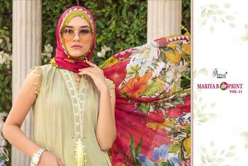 SHREE FABS MARIA B MPRINT VOL 11 COTTON PRINTED PAKISTANI SUITS LATEST CATALOGUE