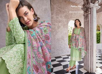 MUMTAZ ARTS ANUSHREE LAWN CAMBRIC COTTON PRINT SUITS NEW CATALOGUE