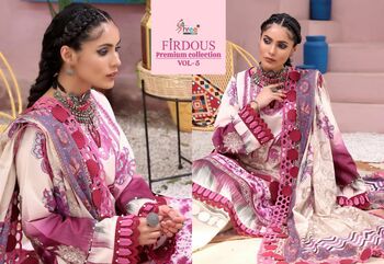 SHREE FABS FIRDOUS PREMIUM COLLECTION VOL 5 2314 TO 2321 SERIES PAKISTANI SUITS