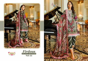 SHREE FABS FIRDOUS EXCLUSIVE COLLECTION VOL 22 2438 TO 2445 SERIES PAKISTANI SUITS