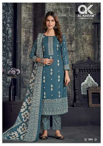 AL KARAM JOHRA VOL 2 PREMIUM COTTON PRINTED KARACHI SUITS CATALOGUE