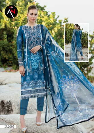 ASIFA NABEEL VOL 2 PURE COTTON LUXURY PAKISTANI SUITS AT SURAT