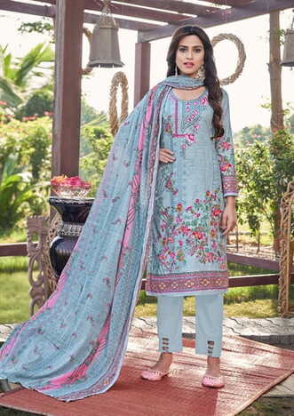 GULL AAHMED DASTOOR LAWN EMBROIDERY KARACHI SUITS AT SURAT