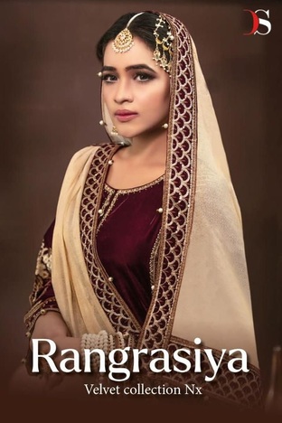 DEEPSY SUITS RANGRASIYA VELVET COLLECTION NX PAKISTANI SUITS WHOLESALE